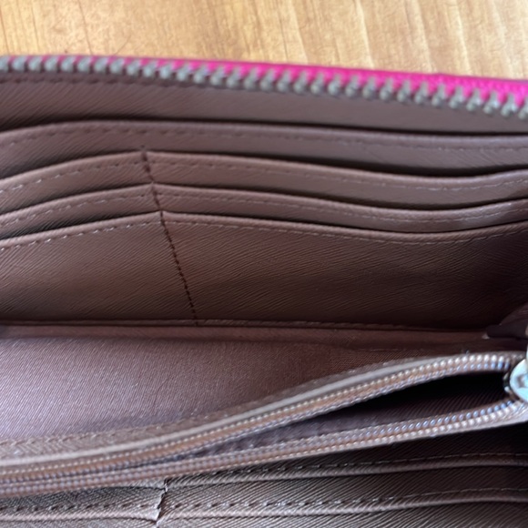 Fossil Issue No 1954 Zip Wallet - Hot Pink - Picture 7 of 13